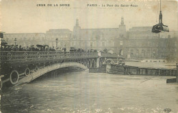 75 - PARIS - CRUE DE LA SEINE - PONT DES SAINTS PERES - Paris Flood, 1910