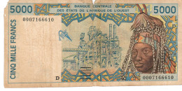 W.A.S. MALI    P413Di 5000 FRANCS (20)00 2000  Signature 30  VG - West-Afrikaanse Staten