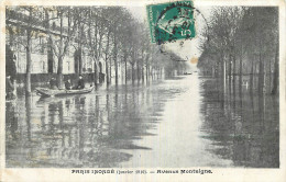 75 -PARIS  INONDE 1910 - AVENUE MONTAIGNE - Inondations De 1910