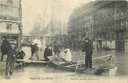 75 - PARIS - CRUE DE LA SEINE - AVENUE D'AUMESNIL - De Overstroming Van 1910