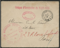 OCCUPATION DU MAROC Env. En FM Avec Troupes D'Occupation Du HAUT GUIR En 1912. Voir Suite - Militärstempel Ab 1900 (ausser Kriegszeiten)