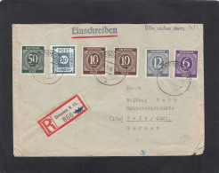 EINGESCHRIEBENER BRIEF AUS DRESDEN AN "MOLKEREIPRODUKTE" IN SELB,1946. - Lettres & Documents