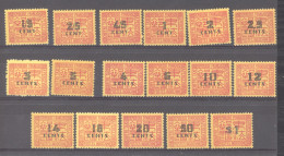 Indochine   -  Taxe  :  Yv  57-73  * - Postage Due