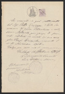 Italy. Vallata. 1916. Quietanza Di Pagamento + Bollo MUNICIPIO DI VALLATA. Bollo ARCICONFRATERNITA S. BARTOLOMEO ... - Historical Documents