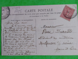 CACHET SAINT MARS DU DESERT LOIRE INFÉRIEURE SUR CARTE POSTALE 1906 - Cachets Manuels