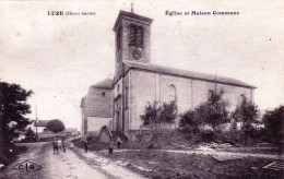 70 - Haute Saone - LUZE - Eglise Et Maison Commune - Sonstige & Ohne Zuordnung