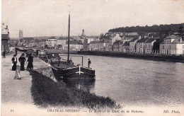 02 - Aisne -  CHATEAU THIERRY - Le Port Et Le Quai De La Poterne - Peniche - Chateau Thierry