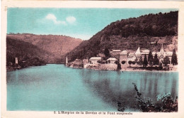 12 - Aveyron -  SARRANS - L Hospice De La DEVEZE Et Le Pont Suspendu - Autres & Non Classés