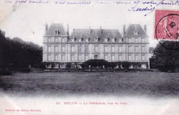 77 - Seine Et Marne -  MELUN - La Prefecture - Vue Du Parc - Melun