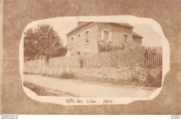 CARTE PHOTO DE LA VILLA DES LILAS EN 1924 MAIS DANS QUELLE VILLE ?? - To Identify