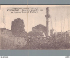 TUNISIE MONASTIR MOSQUEE DEMOLIE PAR UN BOMBARDEMENT BULGARE - Oorlog 1914-18