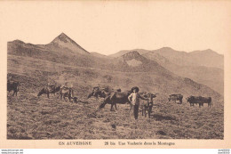 15 EN AUVERGNE UNE VACHERIE DANS LA MONTAGNE - Allevamenti