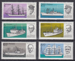 ⁕ Poland / Polska 1980 ⁕ Ships And Teachers Mi.2699-2704 ⁕ 6v MNH - Nuevos