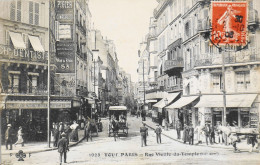 CPA. [75] > TOUT PARIS > N° 1923 - (RARE) - Rue Vieille Du Temple - Belle Animation (IIIe Arrt.) - Coll. F. Fleury - TBE - Distretto: 03