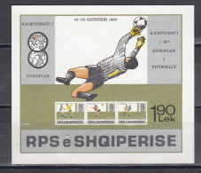 Albania 1988 - Europa Football Championship, Mi-Nr. Bl. 90, MNH** - Albanie