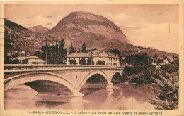 38 - GRENOBLE - L'ISERE - LE PONT DE L'ILE VERTE - Grenoble