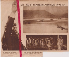 Ortobello - Visite De M. Mussolini En Avion - Orig. Knipsel Coupure Tijdschrift Magazine - 1930 - Unclassified