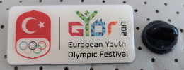 European Youth Olympics Festival EYOF 2017 Gyor Hungary Turkey NOC Pin - Olympic Games