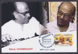 Inde India 2013 Maximum Max Card Salil Chowdhury, Music Director, Songwriter, Writer Bollywood Indian Hindi Cinema, Film - Storia Postale