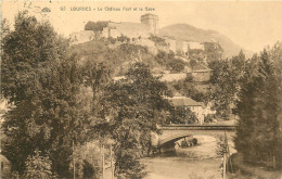 65 - LOURDES - LE CHÂTEAU FORT ET LE GAVE - Lourdes