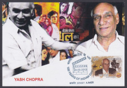 Inde India 2013 Maximum Max Card Yash Chopra, Director, Producer, Bollywood Indian Hindi Cinema, Film - Storia Postale