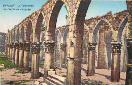 Liban - Baalbeck - La Colonnade De L'ancienne Mosquée - Colorisée - Antiquité - CPA - Voir Scans Recto-Verso - Liban