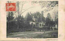 21 - Serrigny - Rue Devant Le Château - Animée - Correspondance - Oblitération Ronde De 1911 - CPA - Voir Scans Recto-Ve - Autres & Non Classés