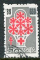 YUGOSLAVIA 1989 Red Cross Anti-TB Week Tax  650 On 400 D. Overprint (Slovenia Only) Used. Michel Uncatalogued. - Bienfaisance