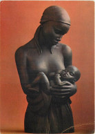 Art - Sculpture Nu - Art Africain - Maternité Baoulé - Bronze De Pierre Meauzé - CPM - Etat Léger Pli Visible - Voir Sca - Sculptures