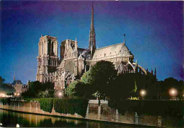 75 - Paris - Cathédrale Notre Dame - Vue De Nuit - Carte Neuve - CPM - Voir Scans Recto-Verso - Notre Dame De Paris