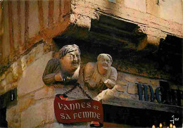 56 - Vannes - Vannes Et Sa Femme Sur La Place Valencia - Sculpture - CPM - Voir Scans Recto-Verso - Vannes