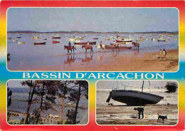 33 - Bassin D'Arcachon - Multivues - Chevaux - CPM - Voir Scans Recto-Verso - Other & Unclassified