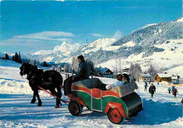 Animaux - Chevaux - Promenade équestre Dans La Neige - Flamme Postale - CPM - Voir Scans Recto-Verso - Caballos