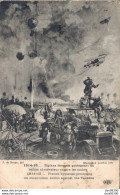 BIPLANS FRANCAIS PROTEGEANT UN BALLON OBSERVATEUR CONTRE LES TAUBES - Guerre 1914-18