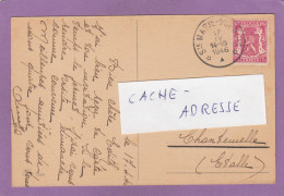 CARTE POSTALE DE SAINTE MARIE SUR BSEMOIS POUR CHANTENELLE,1946. - Brieven En Documenten