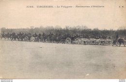 94 VINCENNES LE POLYGONE MANOEUVRES D'ARTILLERIE - Manovre