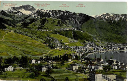 VD - PANORAMA DU LEMAN - Tryptique - Vue D'ensemble Des 3 Cartes Séparées Et Scan Du Verso De Celle Du Milieu - Other & Unclassified