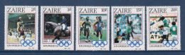 Zaïre - YT N° 1169 à 1173 ** - Neuf Sans Charnière - 1984 - Unused Stamps