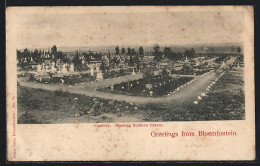CPA Bloemfontein, Cemetry Showing Soldiers Graves  - South Africa