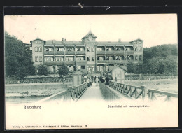 AK Glücksburg, Strandhotel Mit Landungsbrücke  - Glücksburg