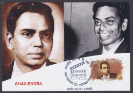 Inde India 2013 Maximum Max Card Shailendra, Urdu Poet, Lyricist, Producer, Bollywood Indian Hindi Cinema, Film - Covers & Documents