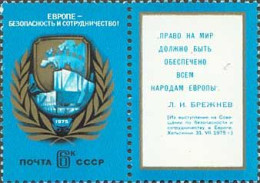 Russia USSR 1975 European Security And Co-operation Conference. Mi 4390 - Ongebruikt