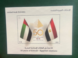 United Arab Emirates 2023 - The 50th Anniversary Of Diplomatic Relations With Egypt. - Andere & Zonder Classificatie