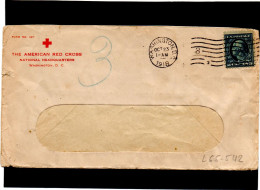 ETATS-UNIS,1918, « THE AMERICAN RED CROSS », WASHINGTON - Cartas & Documentos