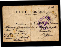 PAYS-BAS, 1915, MILITAIRE BELGE EN HOLLANDE, LEEGERPLATS  OLDEBROEK, CENSURE - Briefe U. Dokumente