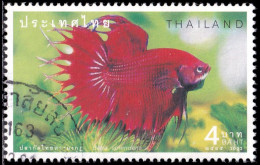 Thailand Stamp 2002 Fighting Fish 4 Baht - Used - Thaïlande