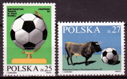 ⁕ Poland / Polska 1982 ⁕ FIFA World Cup In Spain Mi.2812-2813 ⁕ 2v MNH - Ungebraucht