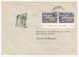 Switzerland Letter Cover Posted 1959 - Taxed Postage Due Switzerland Ordinary Stamp B240510 - Postage Due