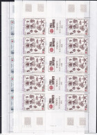 Polynésie N°393A/394A - Feuille De 5 Triptyques - Neufs ** Sans Charnière - TB - Unused Stamps