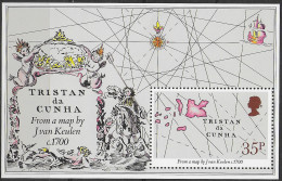 1981 Tristan Da Cunha Early Maps MNH SG N. MS 307 - Andere & Zonder Classificatie